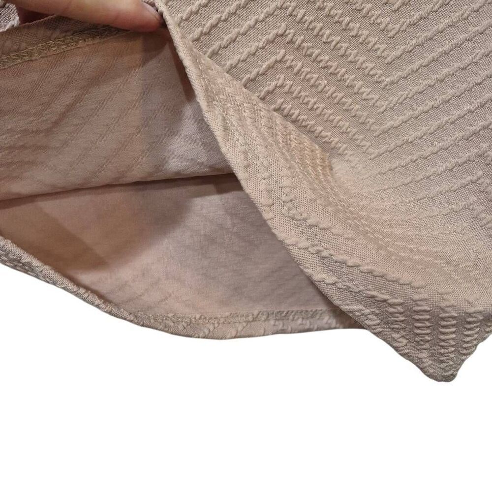 Brat Star Women's Ecru Polyester/Spandex Knit Textured Pencil Skirt EUC - Picture 3 of 11